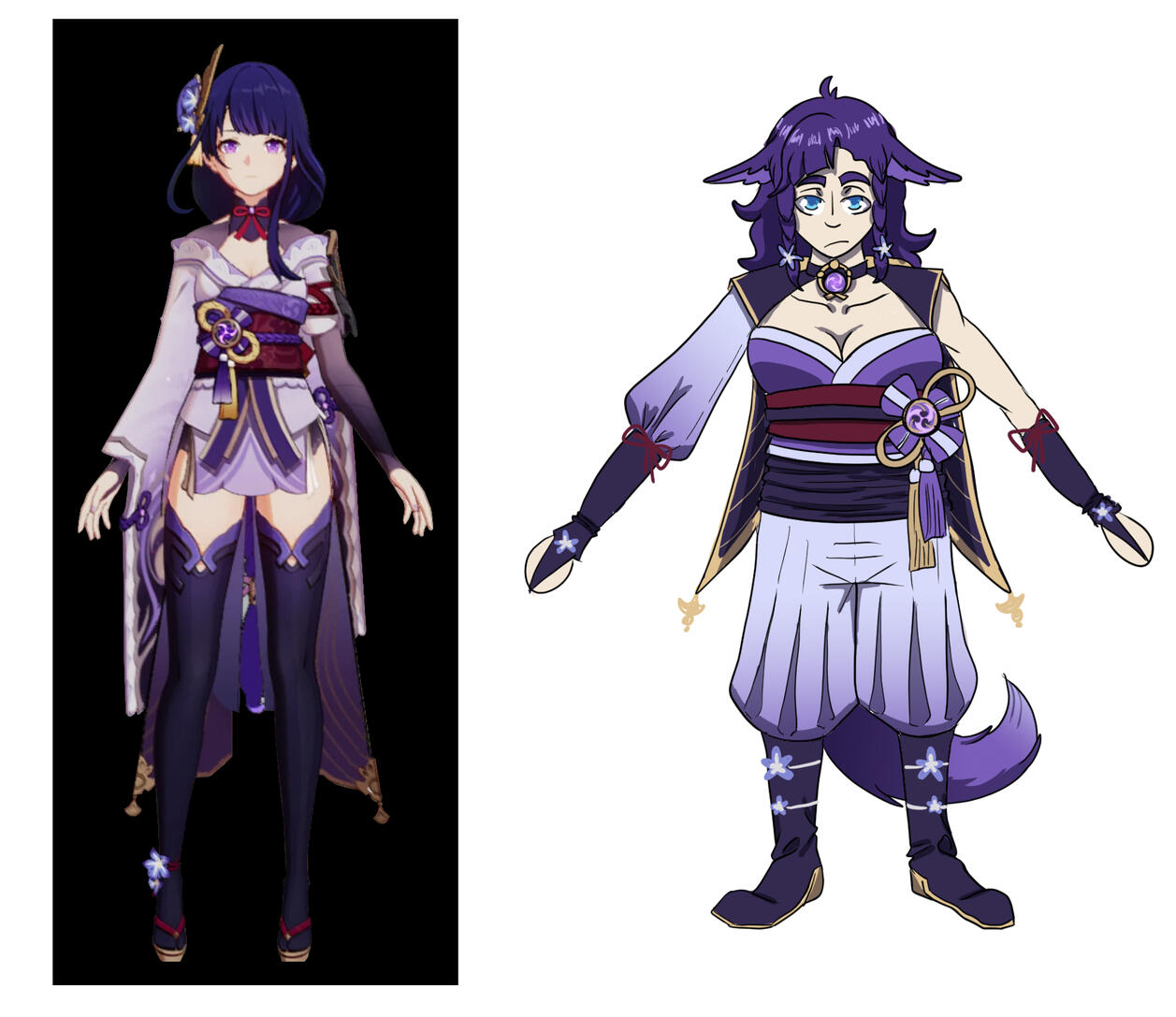 Outfit (compared to Shogun)