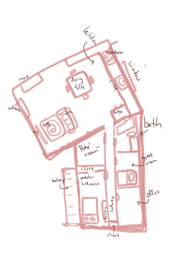 Golden&#39;s Ranch Floor Plan (loose)