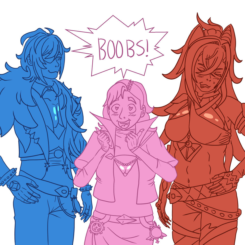 Equal Opportunity Bisexual Boob Enjoyer